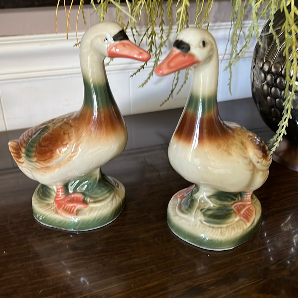 Pair of 50’s Ceramic Duck Figurines